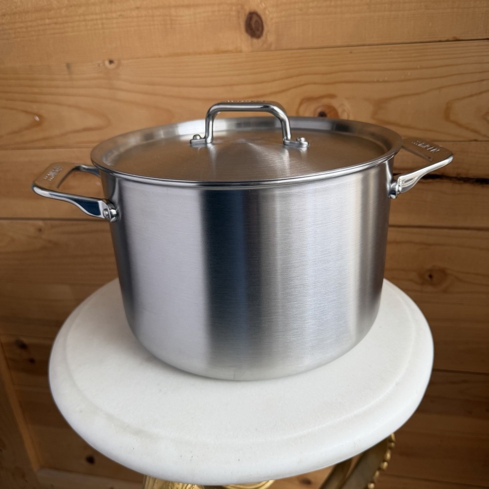 Misen 5-Ply Stainless Steel Stockpot, Dishwasher Safe, Oven-Safe to 800F, 8Qt